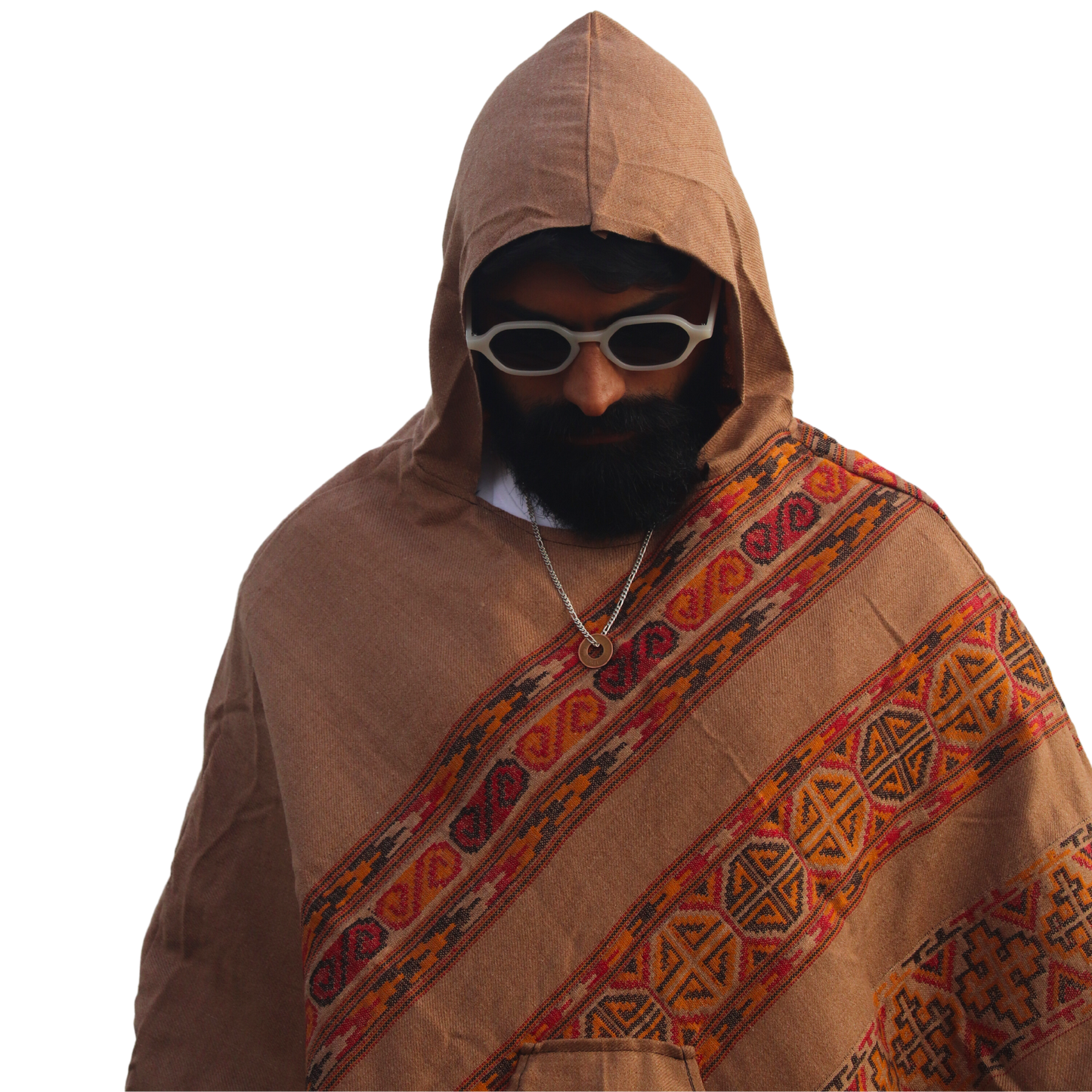 Brown Rave Poncho