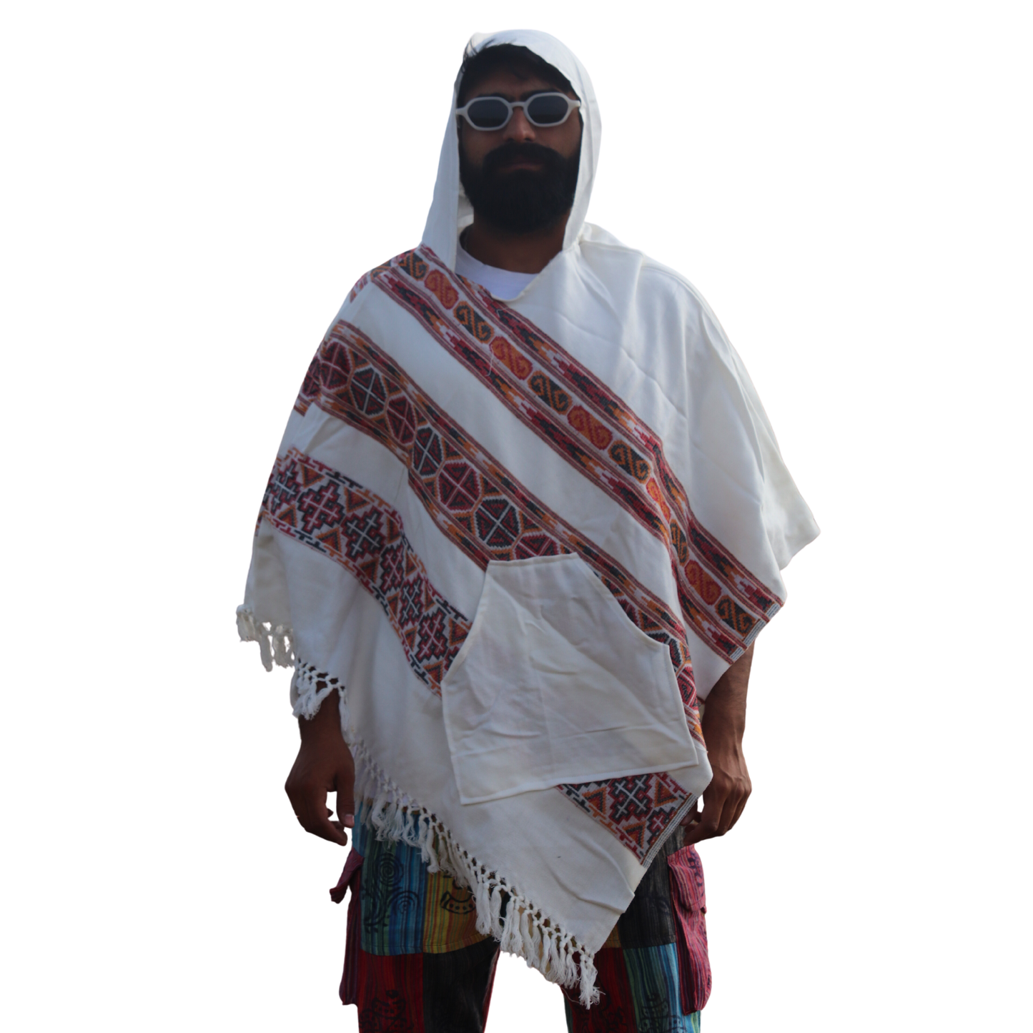 White Rave Poncho